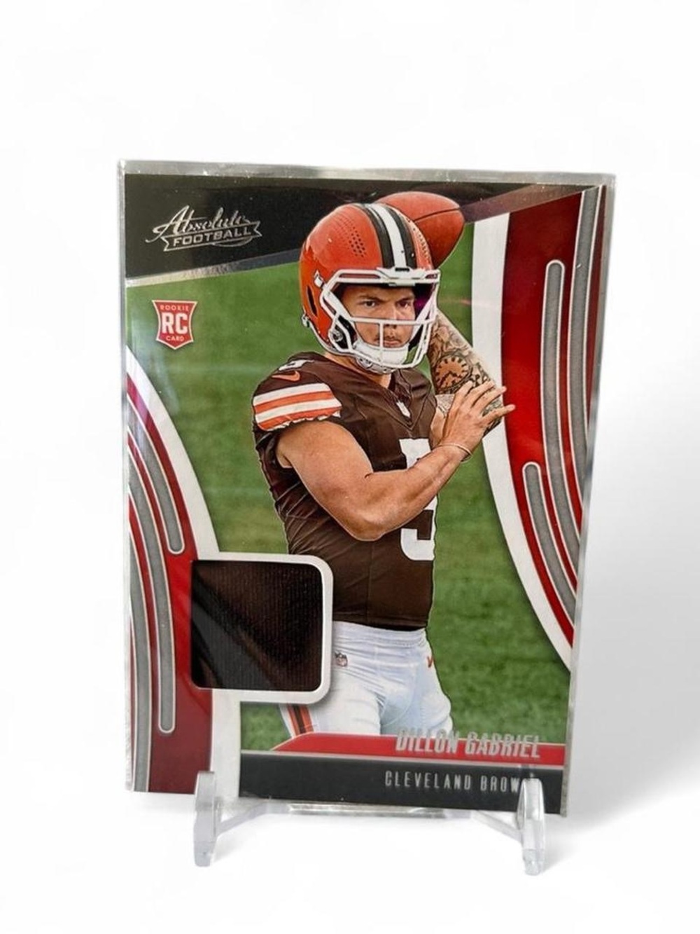 2025 Panini Absolute Absolute Rookie Materials Dillon Gabriel jersey card